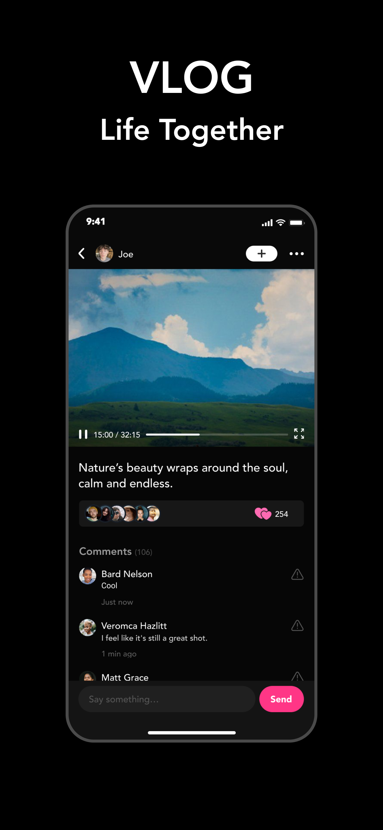 Rain feed screenshot